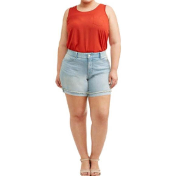 terra and sky jean shorts
